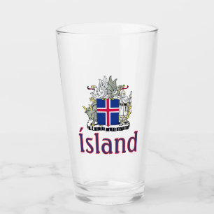 Wappen Islands Glas