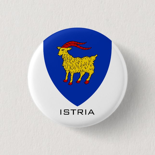 Wappen Istriens - Adriatisches Erbe Button (Vorderseite)