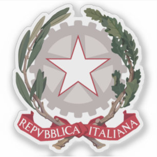 Wappen Italiens Aufkleber