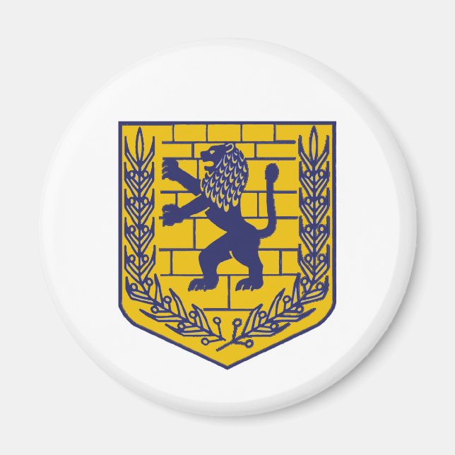 Wappen Jerusalem Magnet (Vorne)