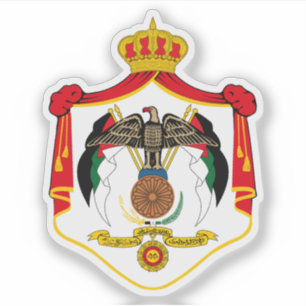 Wappen Jordaniens Aufkleber