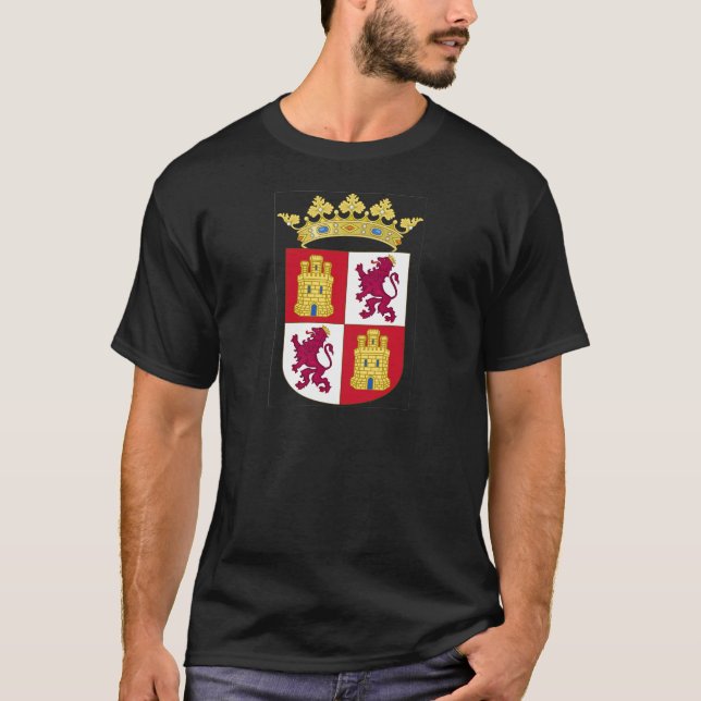 Wappen Kastiliens y Leon (Spanien) T-Shirt (Vorderseite)