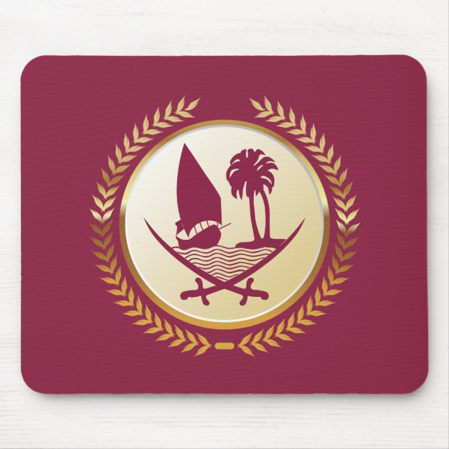 Wappen Katars Mousepad (Vorne)