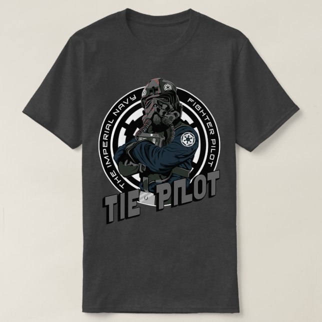 Wappen Krawatte Pilot T-Shirt (Design vorne)