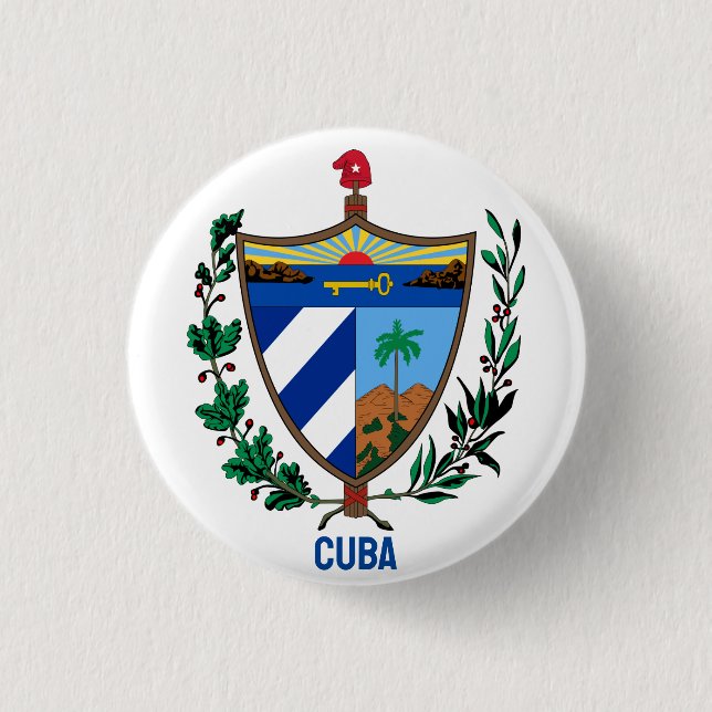 Wappen Kubas Button (Vorderseite)