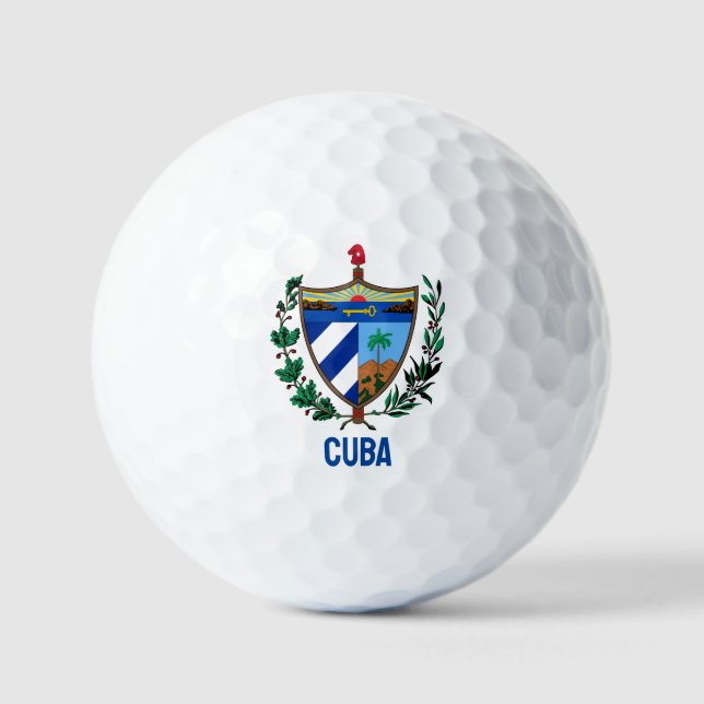 Wappen Kubas Golfball (Vorderseite)