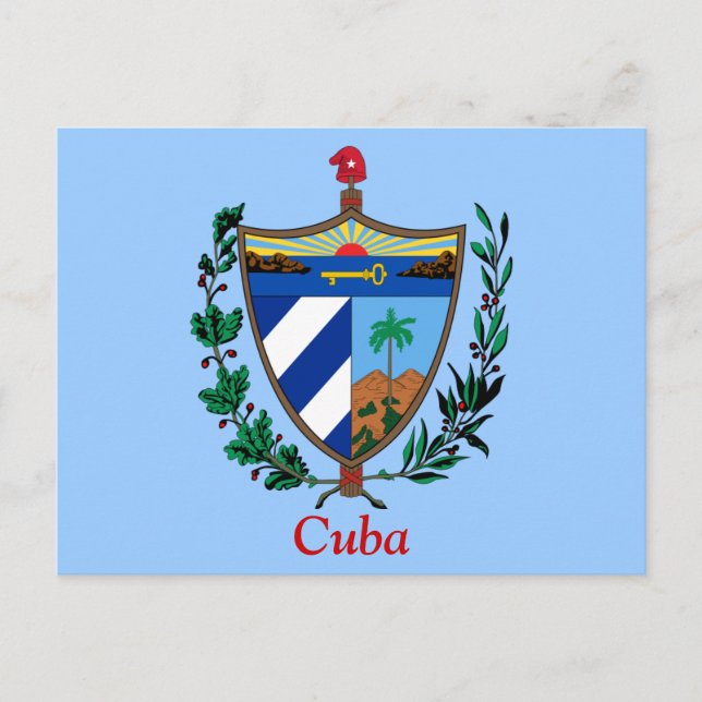 Wappen Kubas Postkarte (Vorderseite)
