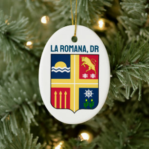 Wappen - La Romana, Dominikanische Republik Keramik Ornament