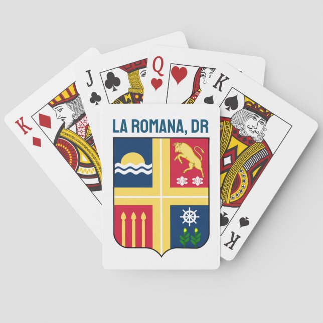 Wappen - La Romana, Dominikanische Republik Spielkarten (Rückseite)