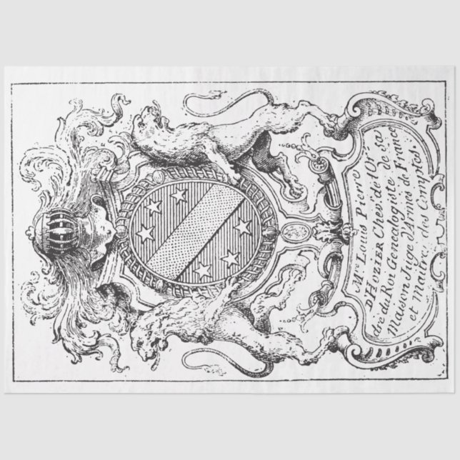 Wappen, Löwen Seidenpapier (Vorderseite)