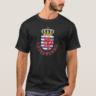 Wappen Luxemburgs (mit Namen darunter) T-Shirt