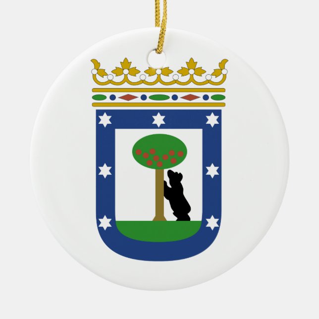Wappen Madrids Spanien Keramikornament (Vorne)