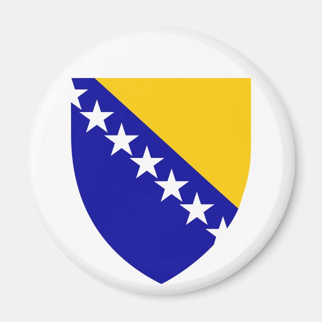 Wappen-Magnet für Bosnien und Herzegowina Magnet (Vorne)