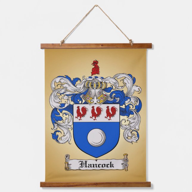 Wappen-Mantel Wandteppich Mit Holzrahmen (Vorderseite)