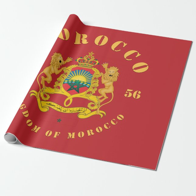 Wappen Marokkos Geschenkpapier (Ungerollt)