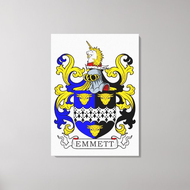 Wappen-Matte Leinwanddruck (Vorderseite)