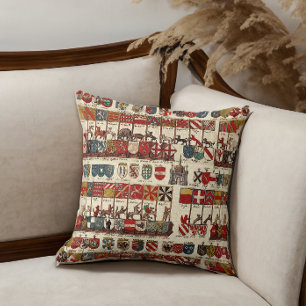 Wappen mit den Städten Walloniens Kissen