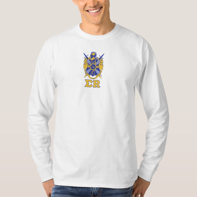Wappen mit Sigma R unter langer Hülse T-Shirt (Vorderseite)