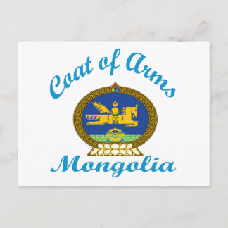 Wappen-Mongolei Postkarte