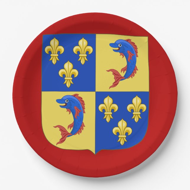 Wappen, Name hinzufügen Pappteller (Vorderseite)