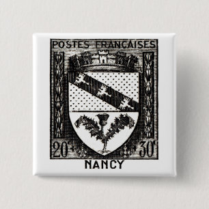 Wappen, Nancy Frankreich Button