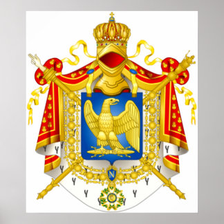 Wappen Napoleon Print Poster
