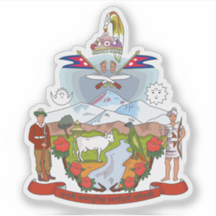 Wappen Nepals (1962-2008) Aufkleber