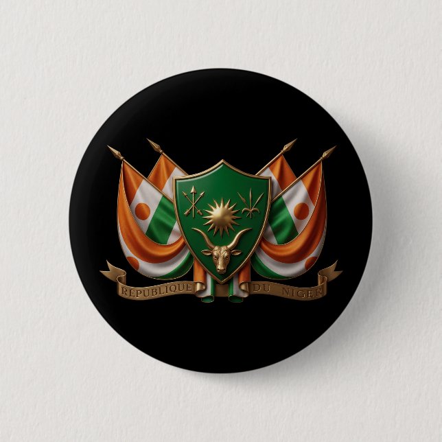 Wappen Niger Symbol Emblem Flagge Button (Vorderseite)