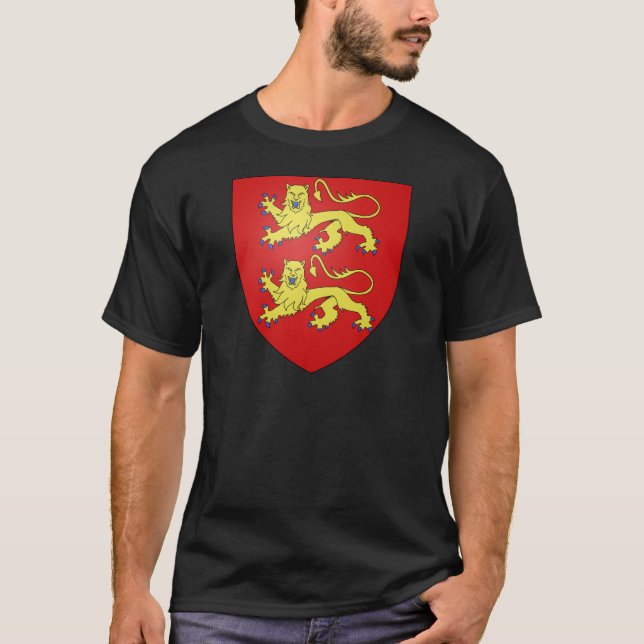 Wappen Normandies (Frankreich) T-Shirt (Vorderseite)