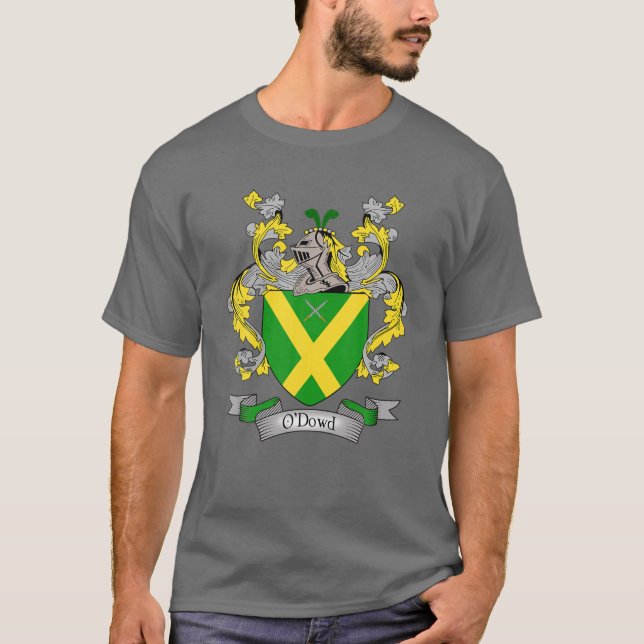 Wappen | O'dowd Surname Familienwappen T-Shirt (Vorderseite)