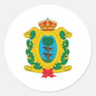 Wappen offiziellen Symbols Durangos Mexiko Runder Aufkleber