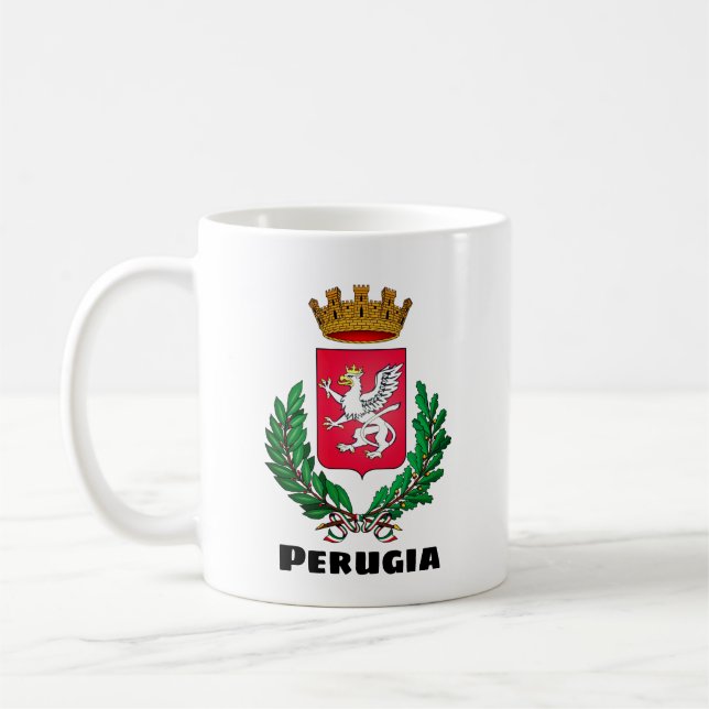 Wappen Perugias, Italien Kaffeetasse (Links)
