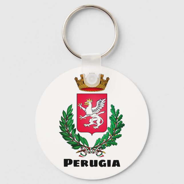 Wappen Perugias, Italien Schlüsselanhänger (Vorderseite)