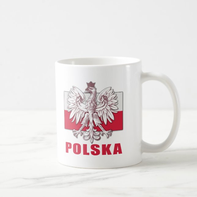 Wappen Polens Polska Kaffeetasse (Rechts)