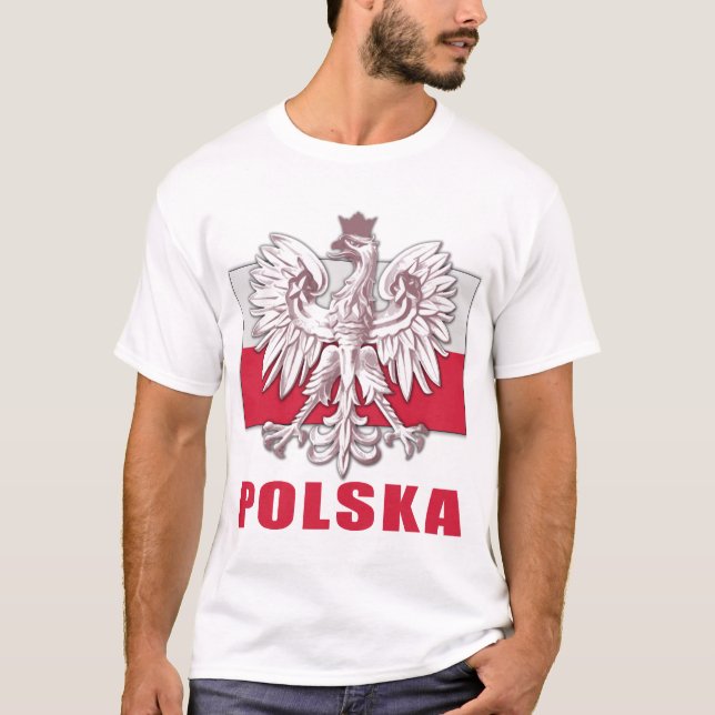 Wappen Polens Polska T-Shirt (Vorderseite)