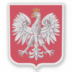 Wappen Polens - v3 Aufkleber