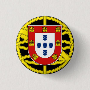 Wappen Portugals (weniger Kakao) Button