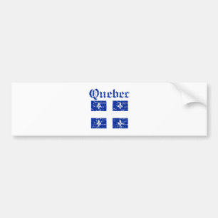 Wappen Quebecs Kanada Entwurf Autoaufkleber