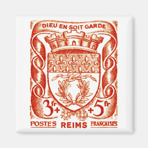 Wappen, Reims Frankreich Magnet