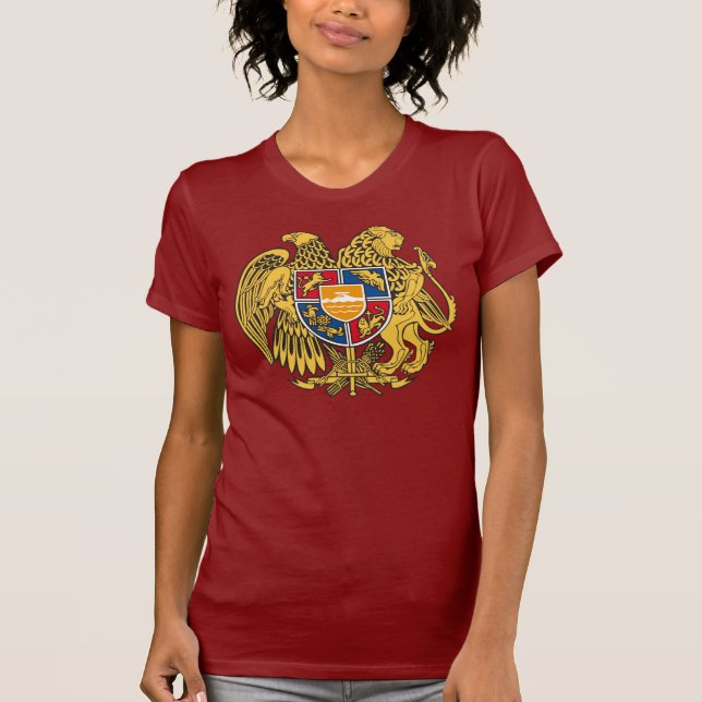 Wappen Republic Armenia Armenien Frauen Shirt (Vorderseite)