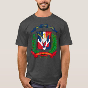 Wappen Republik Dominikanische Flagge Dominica T-Shirt