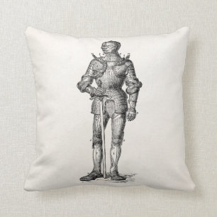 Wappen Ritter-die glänzende Rüstungs-Klinge Kissen