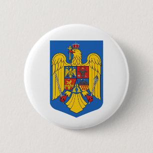 Wappen Rumänien Landeswappen Symbol Emblem Flagge Button