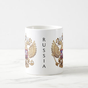 Wappen Russlands Kaffeetasse