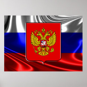 Wappen Russlands Poster