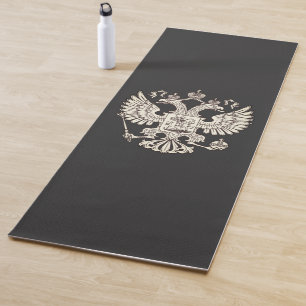 Wappen Russlands - weiße Version Yogamatte