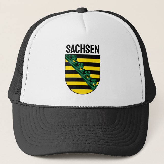 Wappen Sachsens (Sachsen), DEUTSCHE Truckerkappe (Vorderseite)