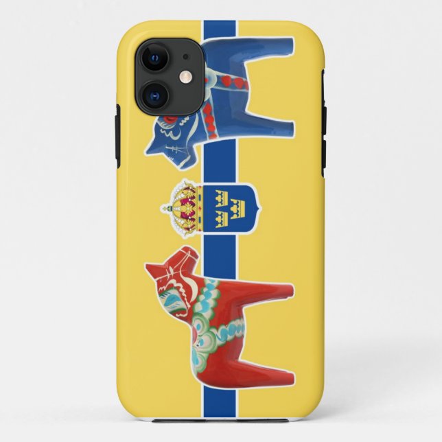 Wappen Schwedens Dala Case-Mate iPhone Hülle (Rückseite)
