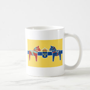 Wappen Schwedens Dala Kaffeetasse