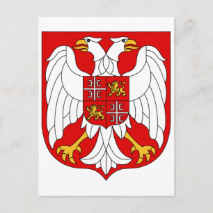 Wappen Serbien und Montenegro - Offizielles Symbol Postkarte